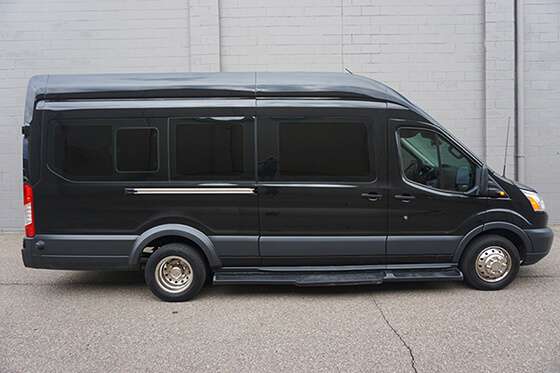 luxurious limo van